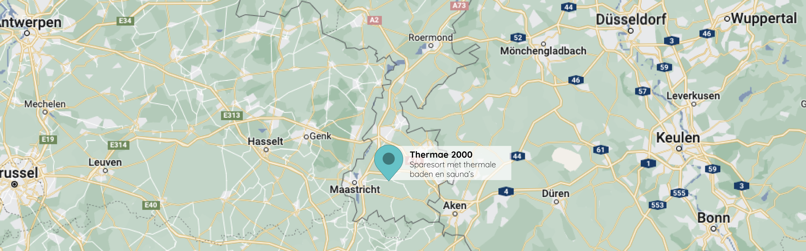 Thermae 2000 op de kaart voor de Nederlandse website.